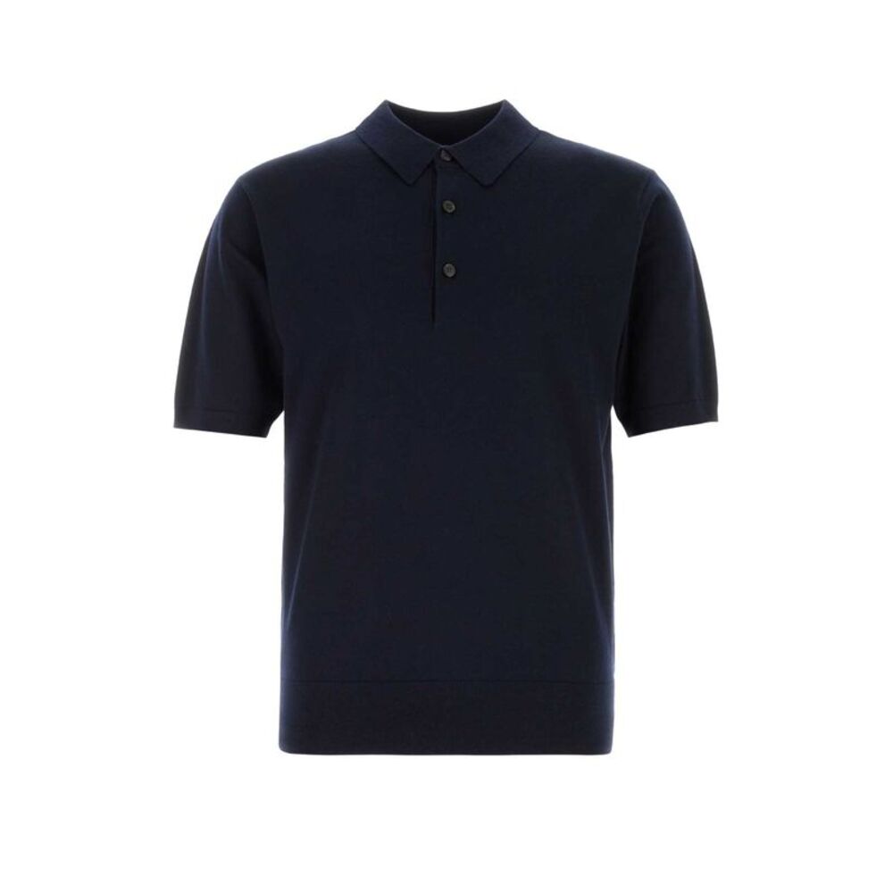 Dries Van Noten Men Navy Blue Wool Murice Solo Shirt